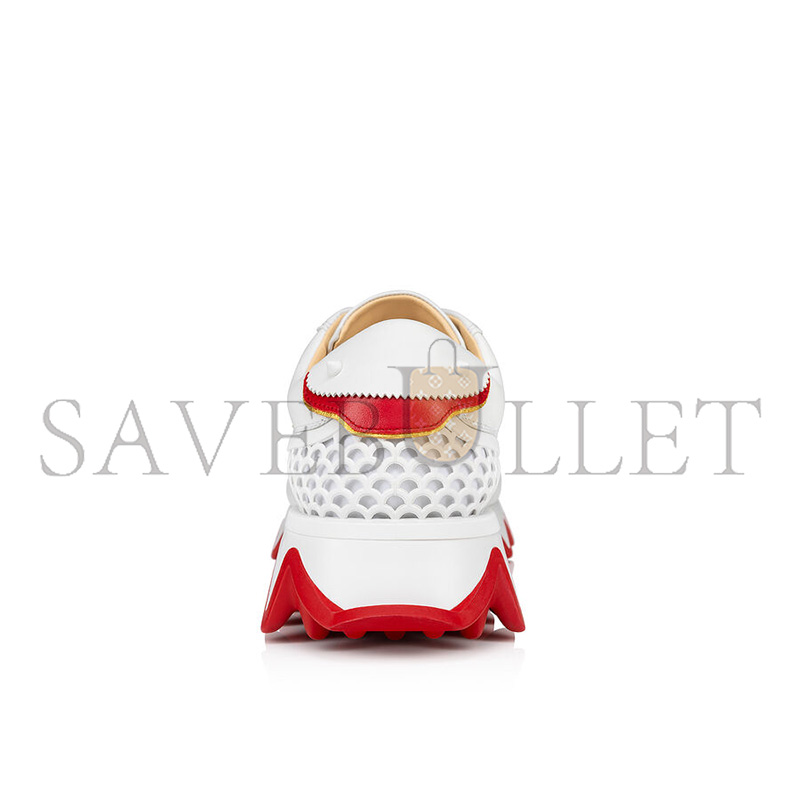 CHRISTIAN LOUBOUTIN LOUBISHARK CALFSKIN SNEAKERS WHITE 3200517WH43